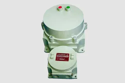 Flameproof DOL / star delta starter with start-stop push buttons